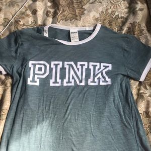 short sleeve victorious secret pink t shirt